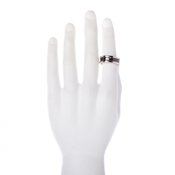 BULGARI 18K Rose Gold B.Zero Two Band Ring 62 - Picture 4 of 8